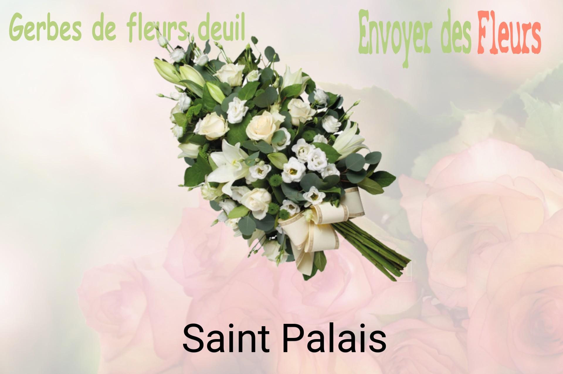 Gerbe de fleurs de deuil livrée à Saint-Palais